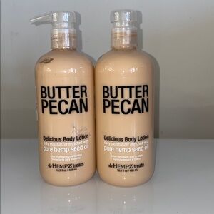 Hempz Treats BUTTER PECAN Body Lotion 16.5 Oz NEW Sealed X2